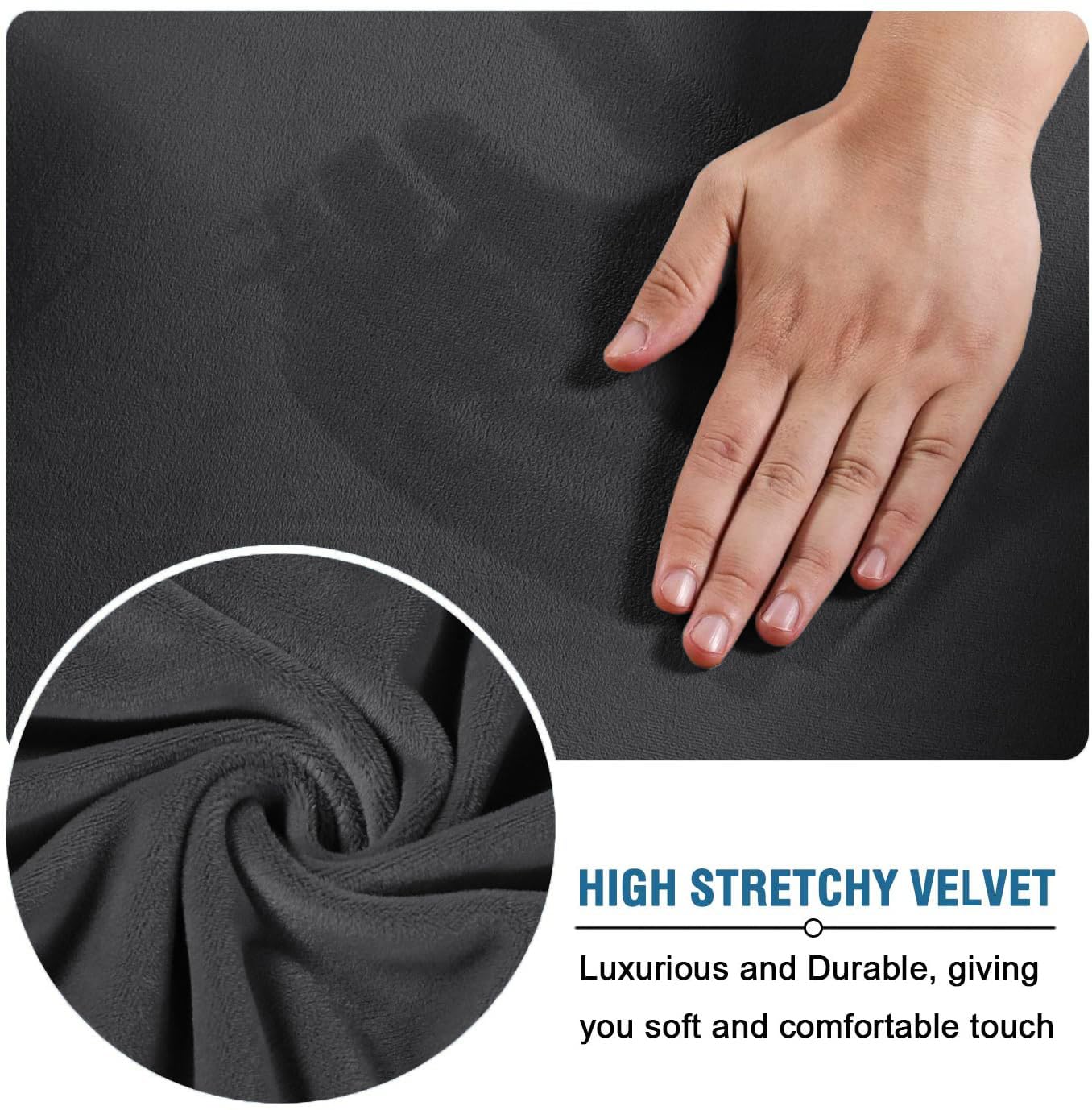 Set Di Fodere Elastiche For Sedia Da Ufficio, Fodera Protettiva Universale Scrivania(Brown 6pcs,Large)