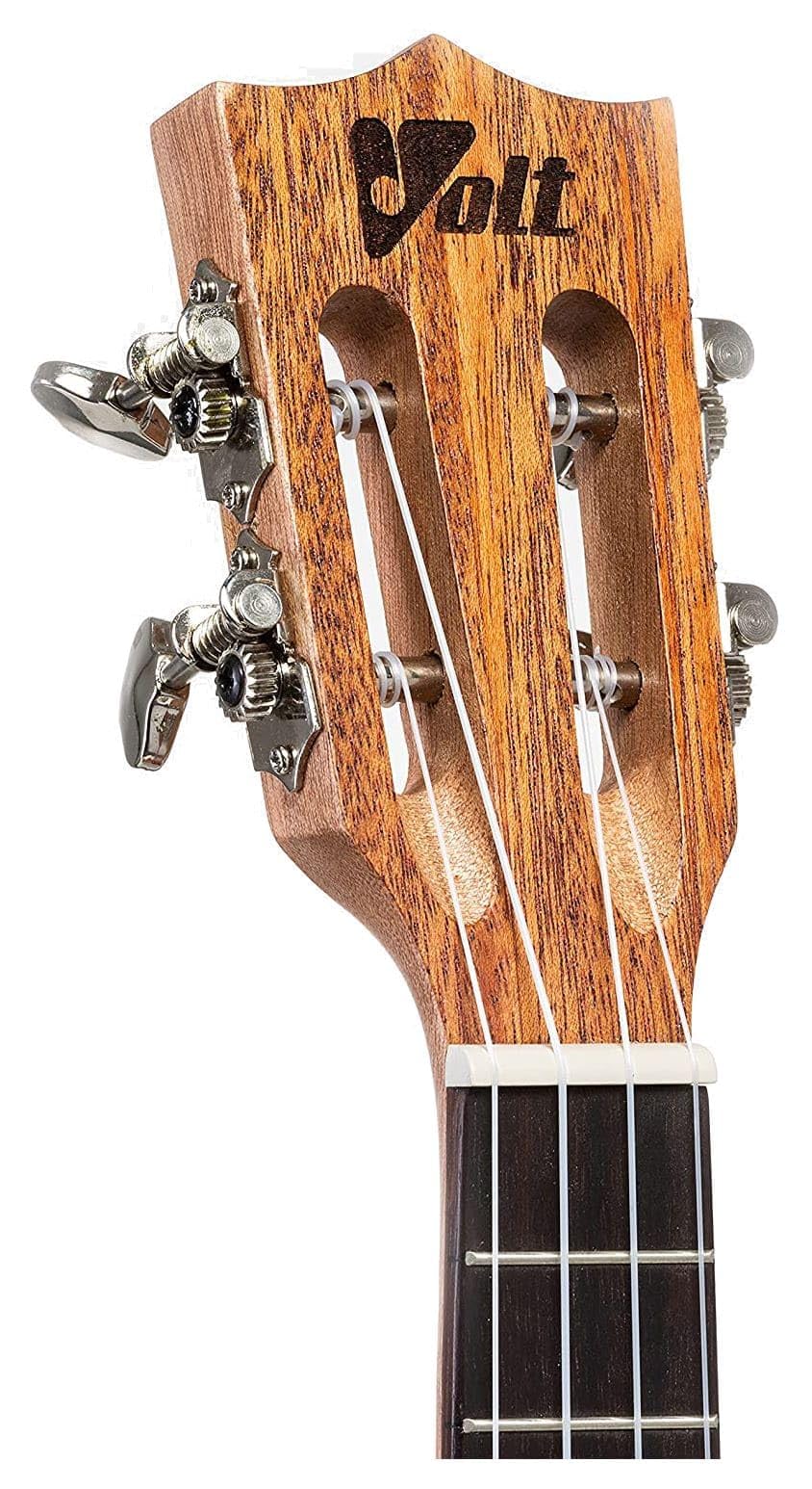 VOLT - Ukulele Texas, dimensioni: tenore, copertina in abete massiccio, tastiera: palissandro, finitura lucida, bordi in madreperla, lunghezza: ca. 660 mm, con bottoni per cintura, custodia imbottita