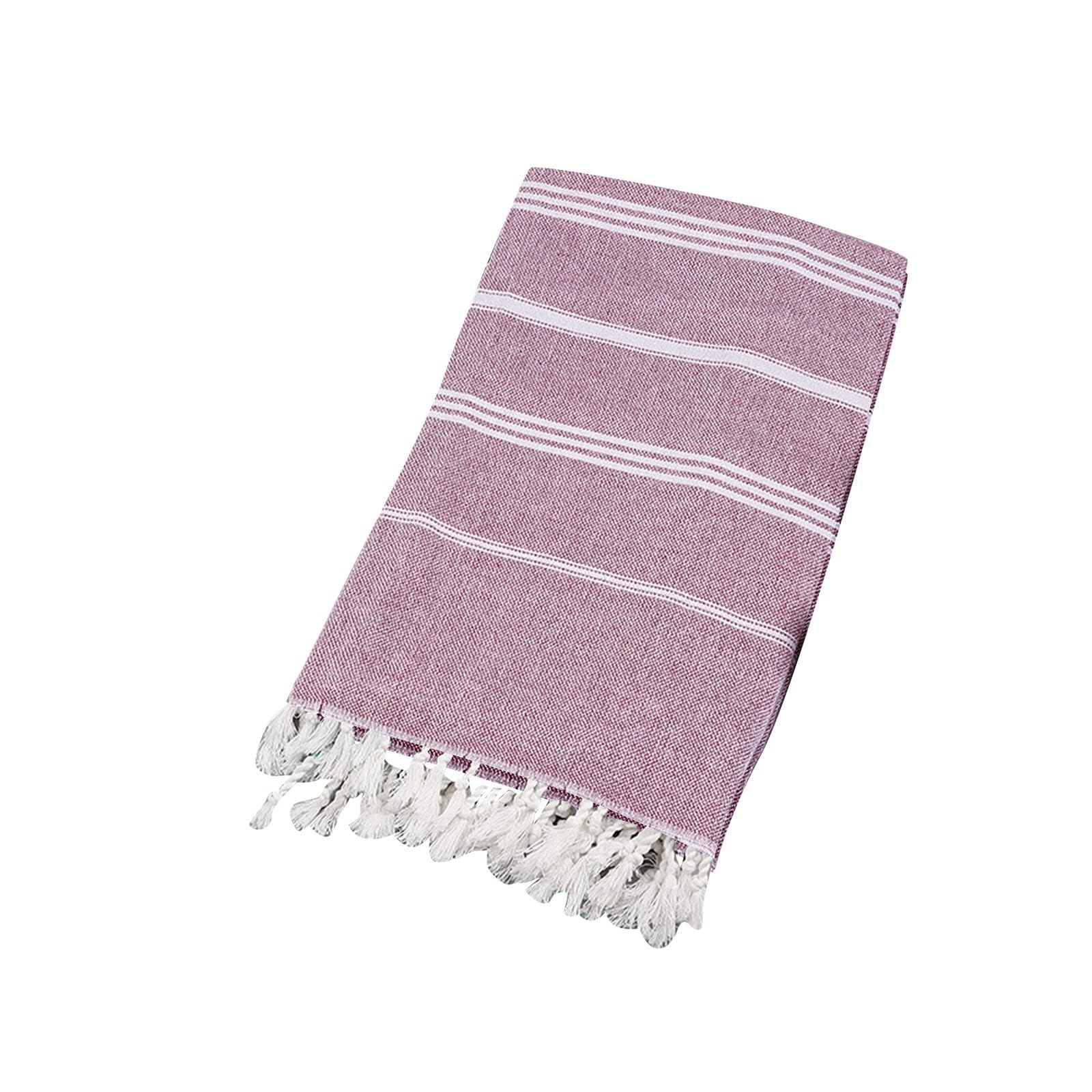 Turkish Beach Towels, 71x39 Inches Oversized Cotton Sand Free Quick Dry Beach Towel for Adults Kids,Lightweight Pool Towel Bathroom Towels,Travel Essentials