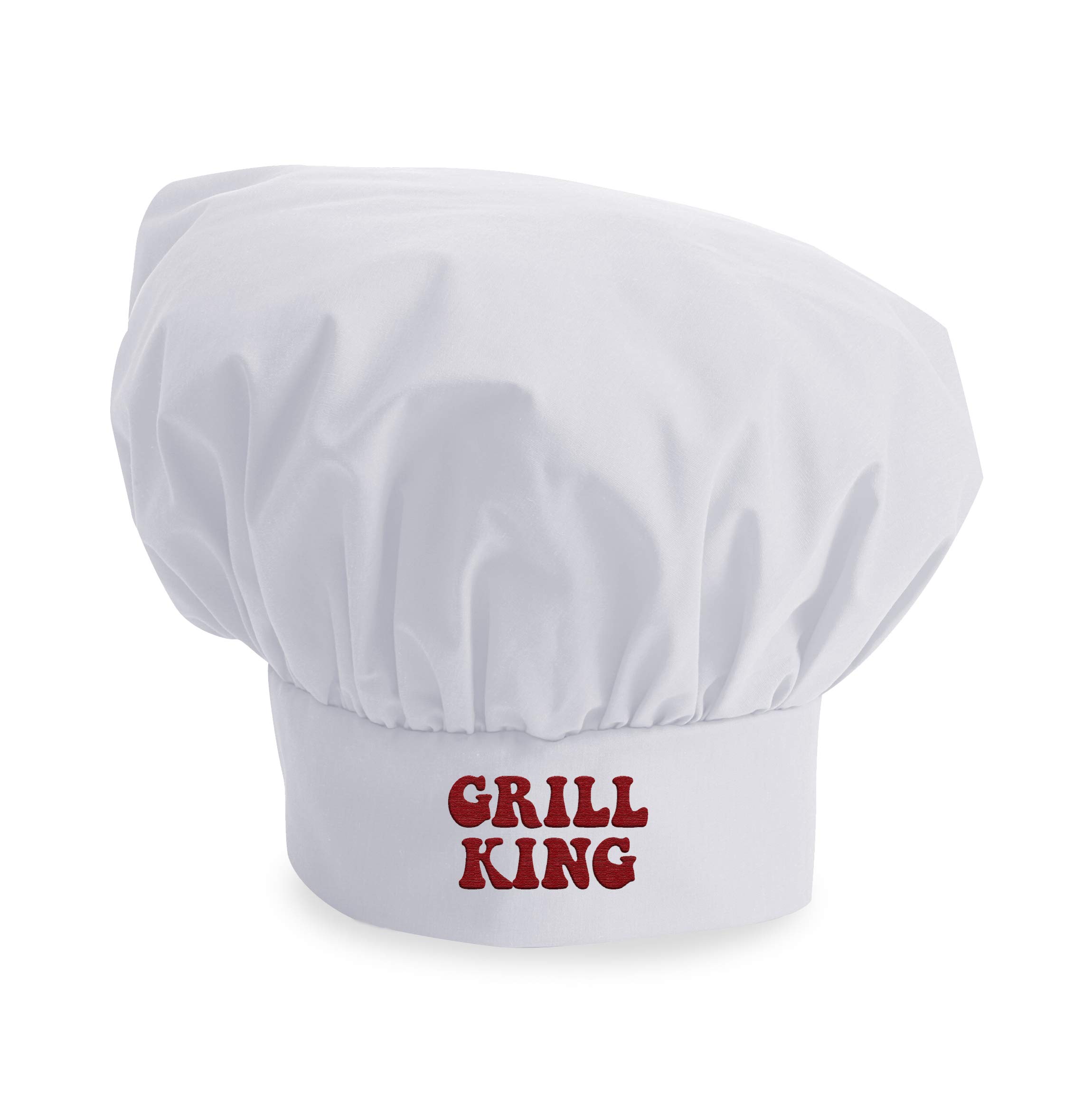 Personalized Embroidered Chef Hat Custom Add Your Text for Men Women Gifts White