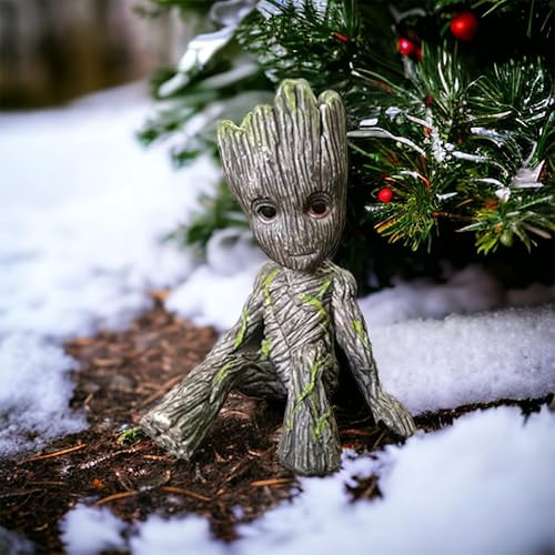 Miniatura 7 de ZEshops Juego de 2 figuras en miniatura de jardín de hadas sentado  Bonita estatua de PVC para niños, hogar, decoración de pasteles y decoración de