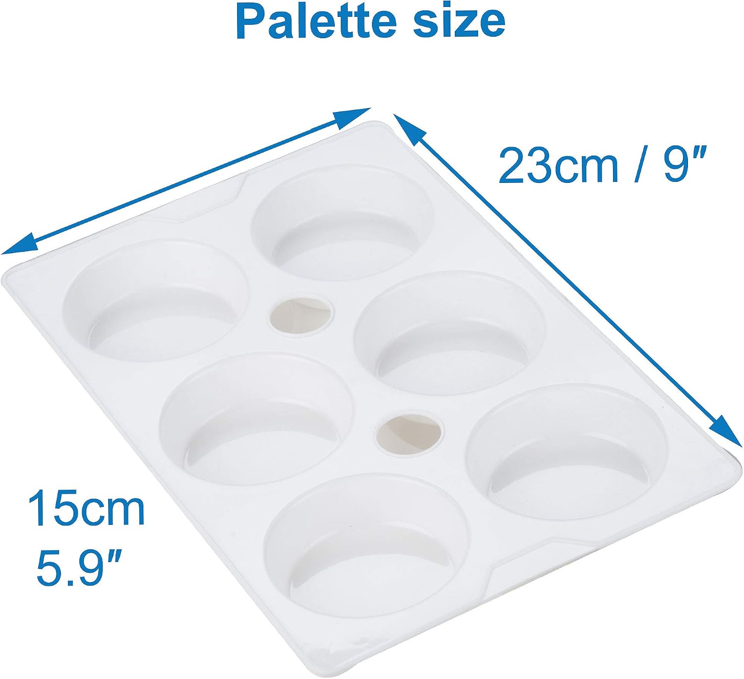 Baker Ross EK7323 Plastic Paint Palettes - Pack of 5, Art Accessories for Kids Crafts and Painting Projects, Ideal Art Supplies for Home, School and Craft Groups