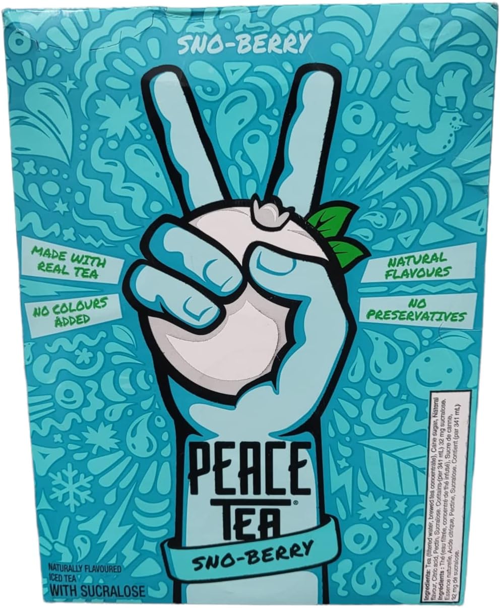 Iced Tea Sno-Berry Flavor Case of 12 Cans 11.5 oz Each