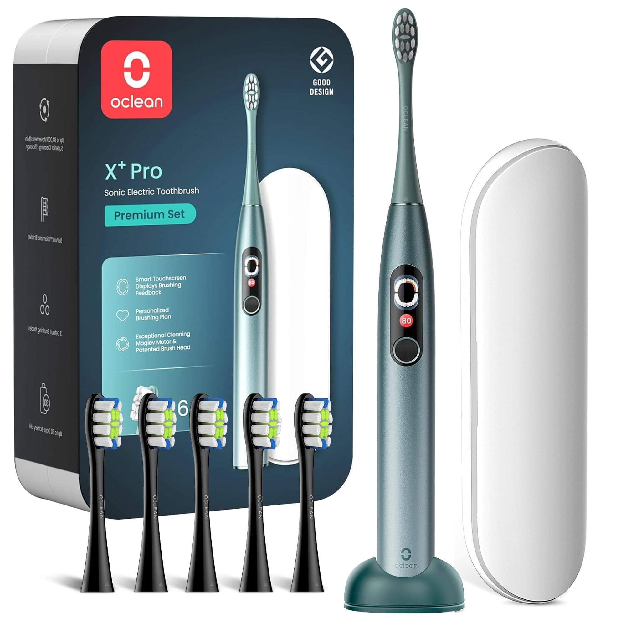 Amazon.co.jp: Oclean 電動歯ブラシ X Pro Set 歯科協会推奨 42000回
