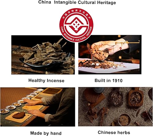 Miniatura 8 de AMASSIVEROCK Varillas de incienso de pera de ganso, incienso de sándalo, incienso de flores de ciruelo, incienso de Osmanthus, incienso de ciprés,