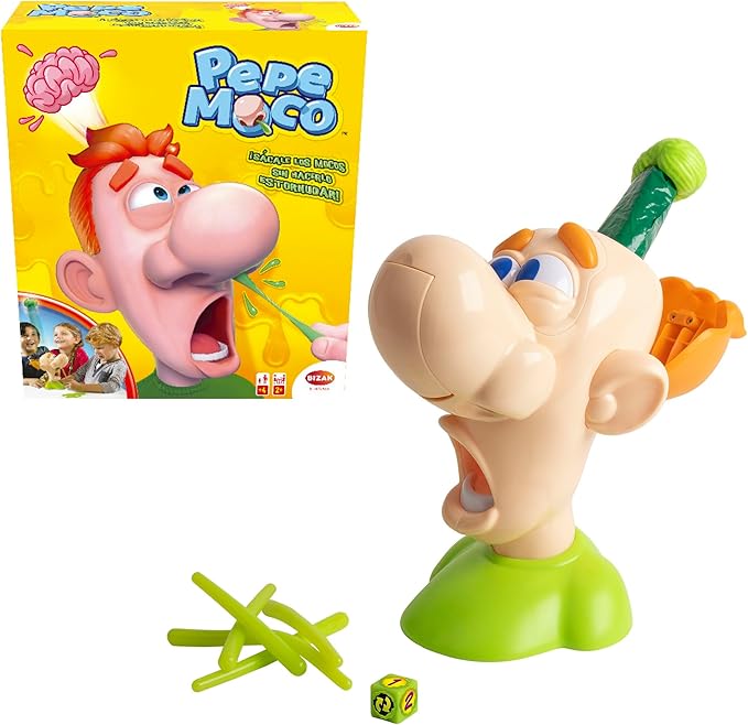 Bizak- Pepe Moco - Divertido Juego de Mesa para Niños de 4 Años - Juego Infantil con Mocos y Cerebros - Emoción y Risas Aseguradas - Regalo para Niños y para Reuniones Familiares (64554517)