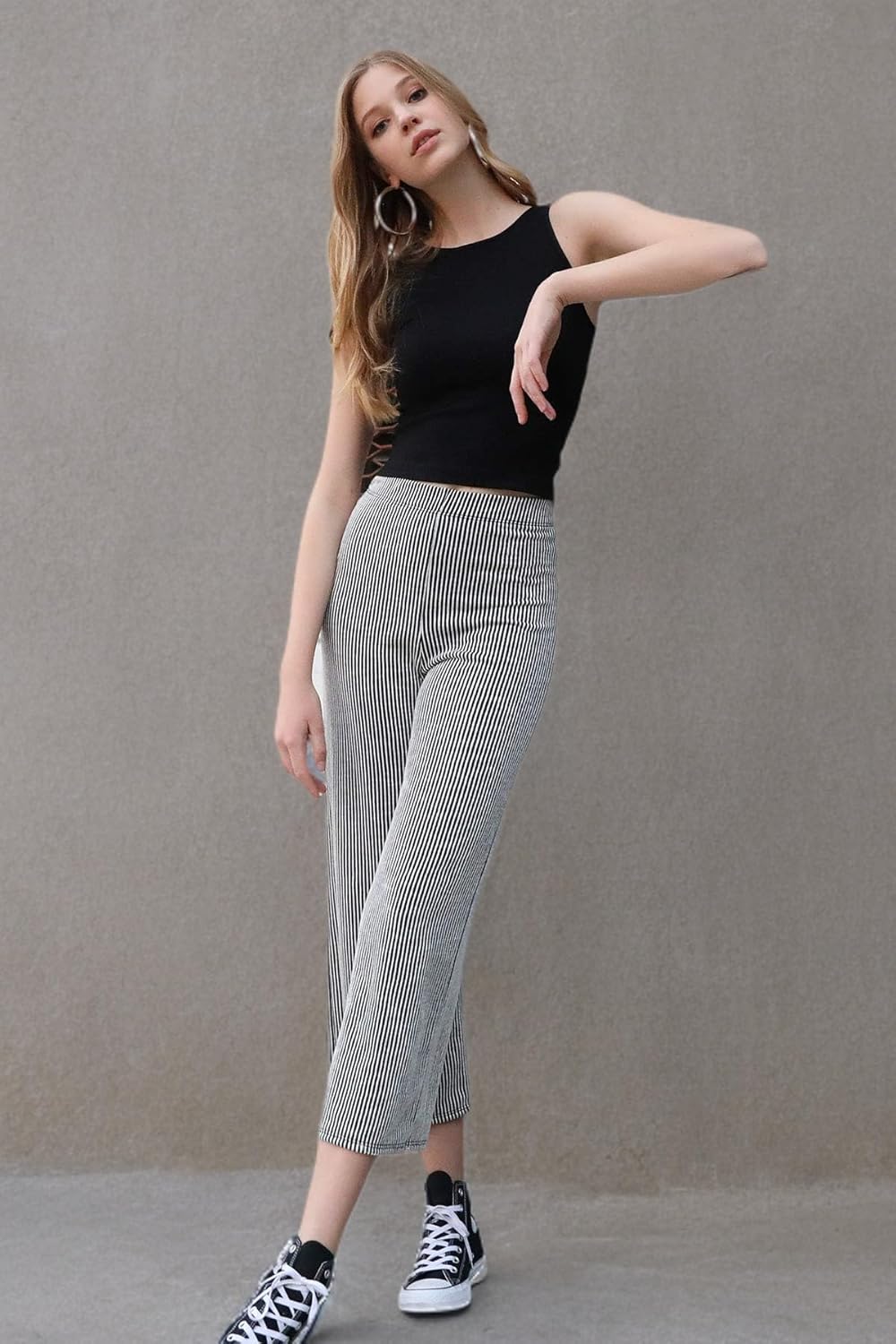 NIKIBIKI Women Seamless High Neck Ribbed Crop Top, Made in U.S.A, One Size - Image 4