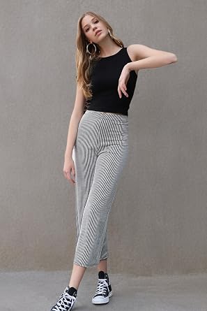 NIKIBIKI Women Seamless High Neck Ribbed Crop Top, Made in U.S.A, One Size