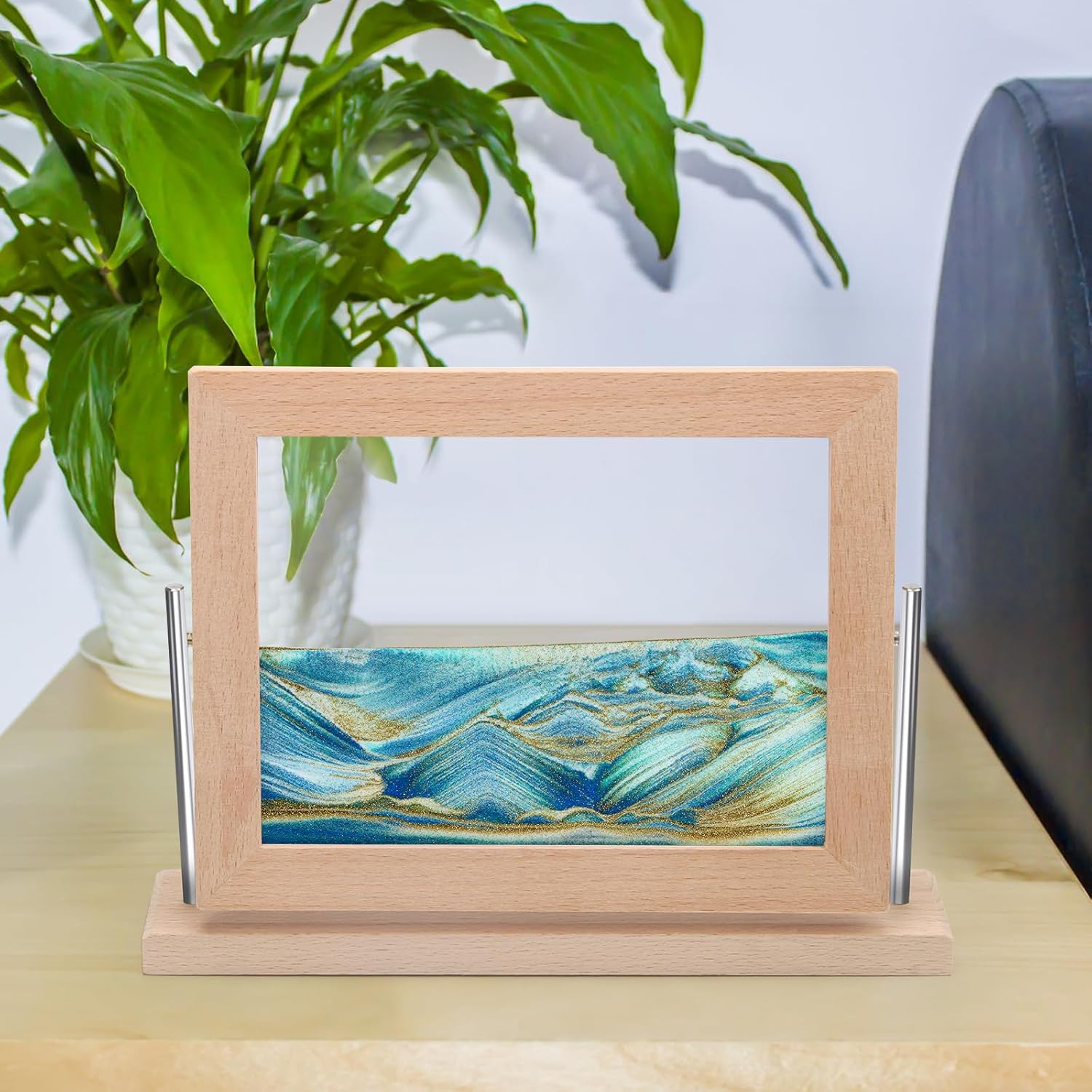 Coitak Moving Sand Art Picture, Dynamic Sand Picture, Desktop Moving Sand Art for Home Decor and Office - Image 7