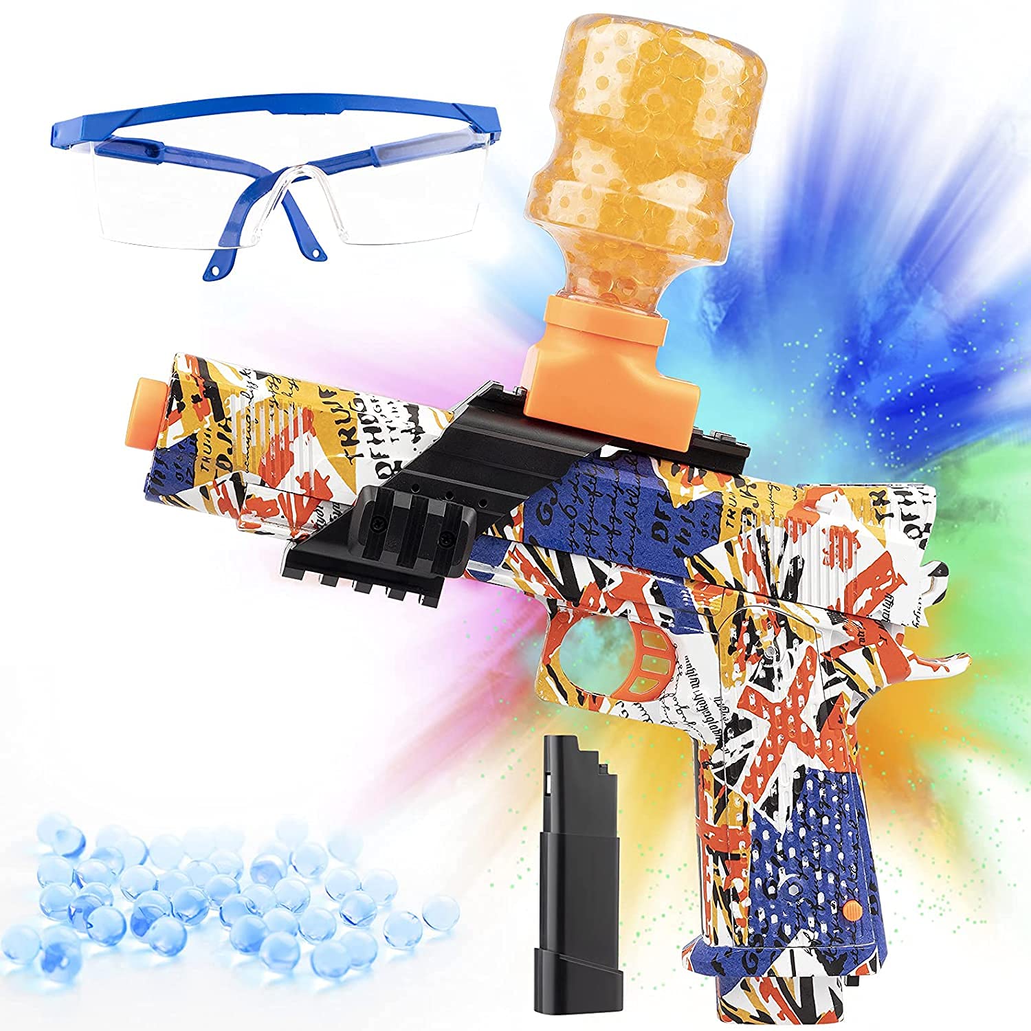 Buy Gel Ball Blaster, Automatic Gel Ball with 11000 Gel Beads, Electric