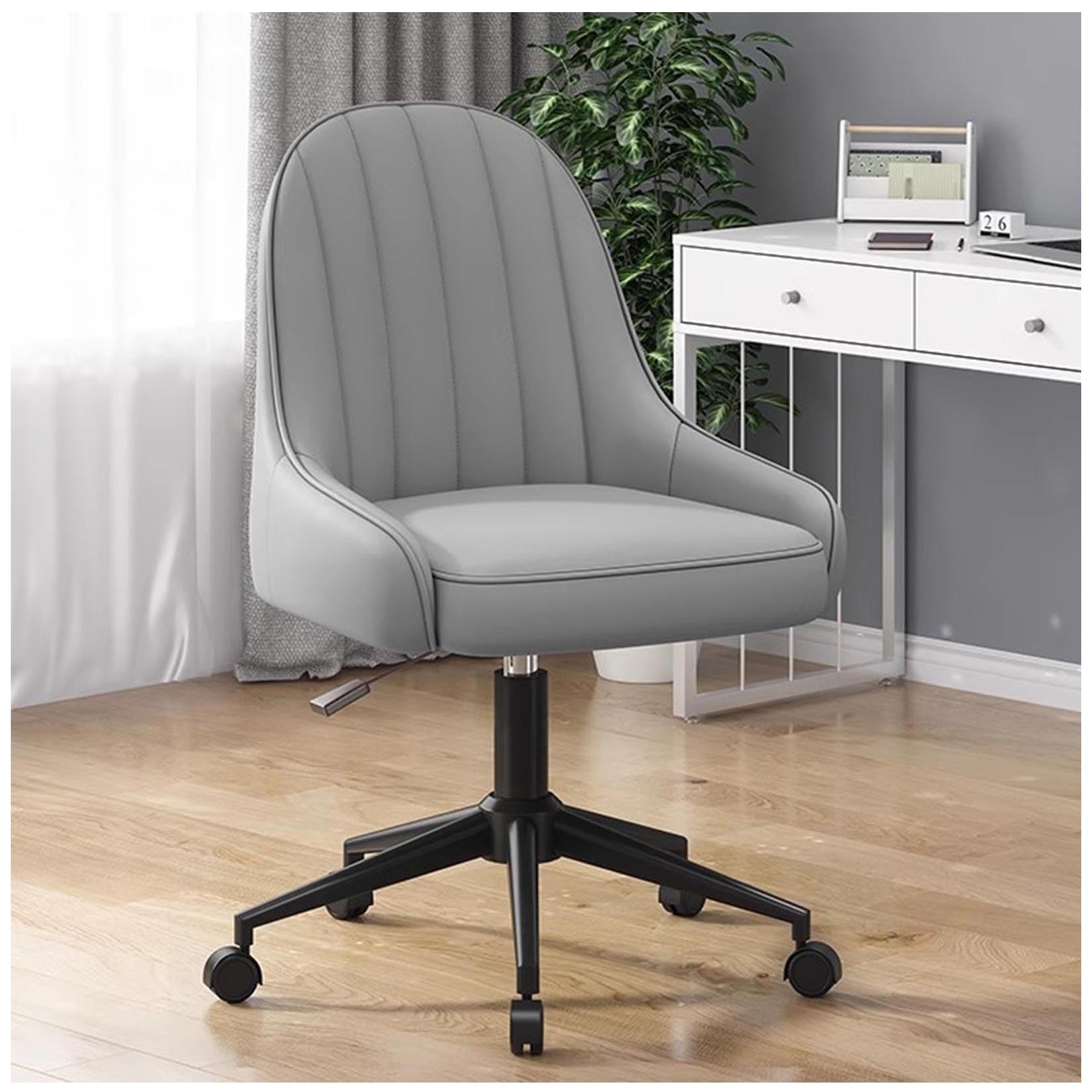 ASerZenith Ergonomic Office Chair, 360° Swivel Adjustable Height Desk Chair With Comfy Back, Leather Computer Task Chair For Home, Office, Easy To Assemble,C-Height 73