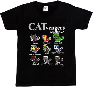 1Tee Boys Catvengers Assemble Cat T 