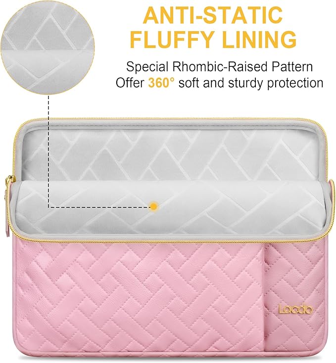Funda para portátil Lacdo 14 pulgadas Rosa miniatura 2