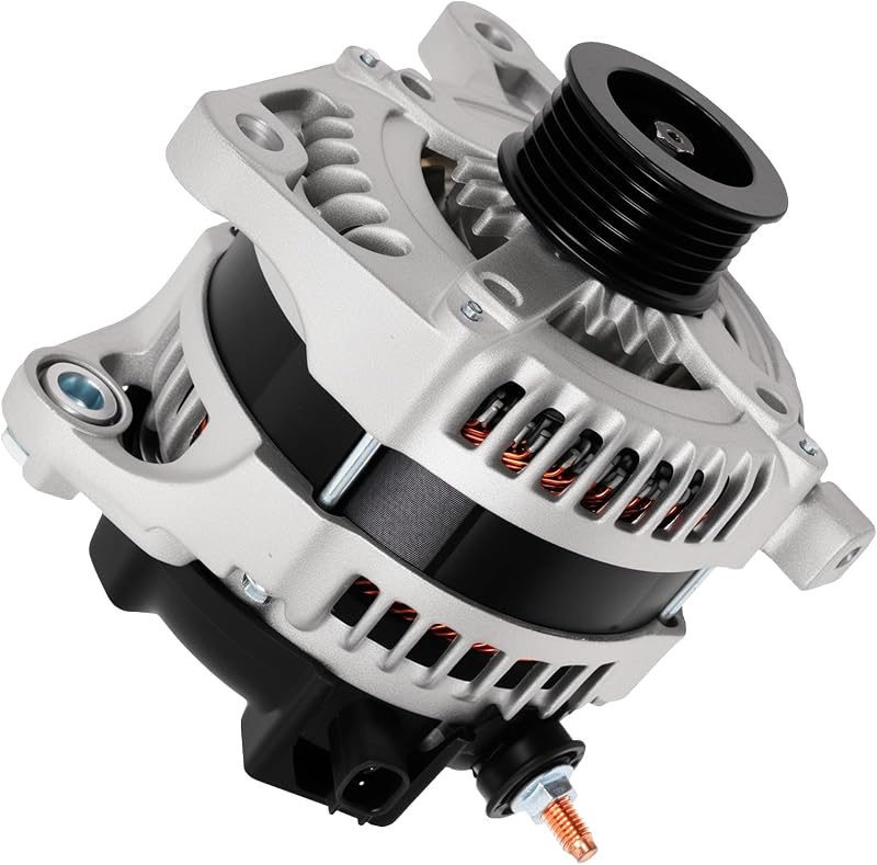 Alternador YOMALL 11295 12 V 160 A com polia de 6 canais para Town & Country, Grand Caravan, Wrangler, Routan e Voyager