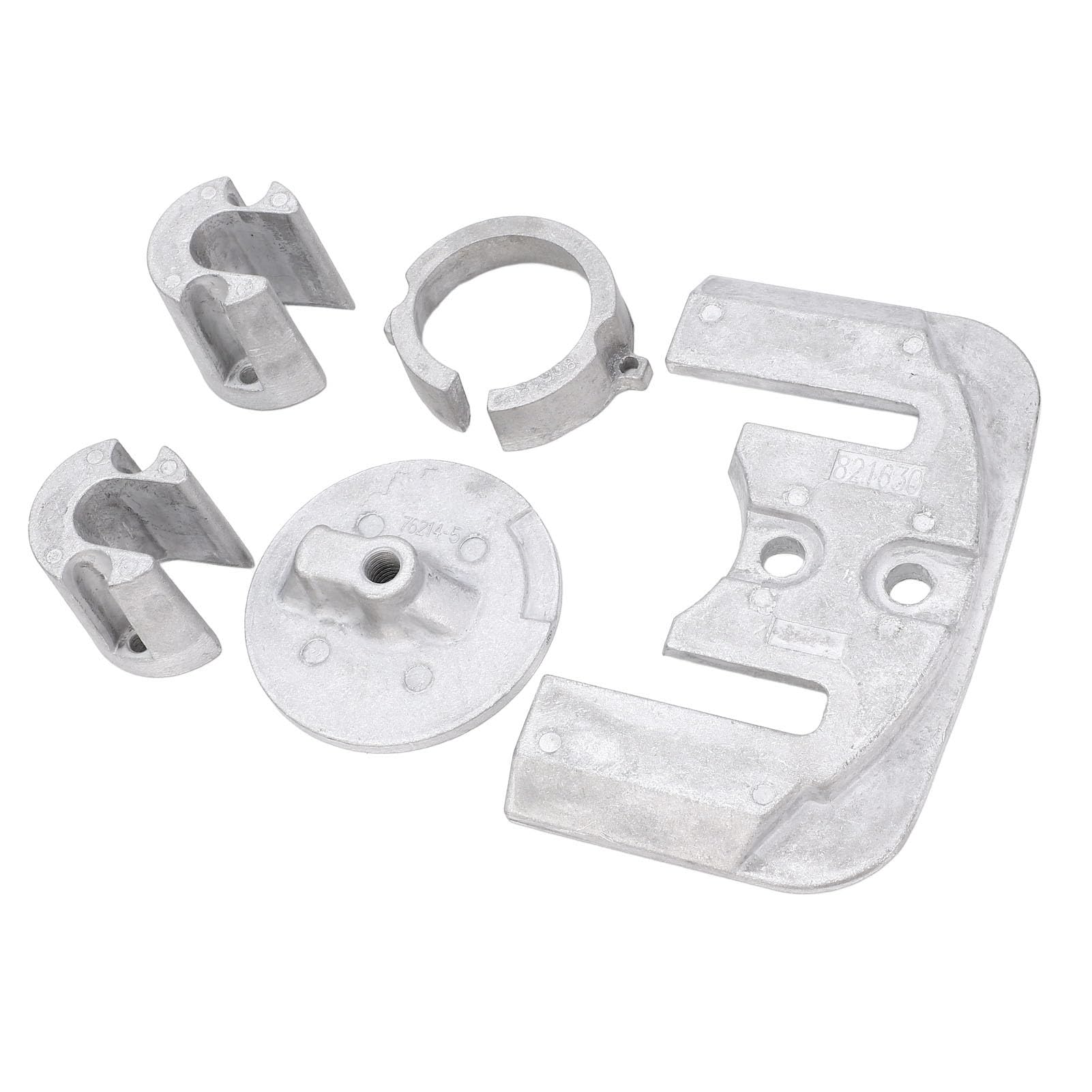 Akozon Kit de ánodo de Aluminio, Juego de Barco Marino de Protección óptima para MerCruiser Bravo 1, 22 Unidades de Popa