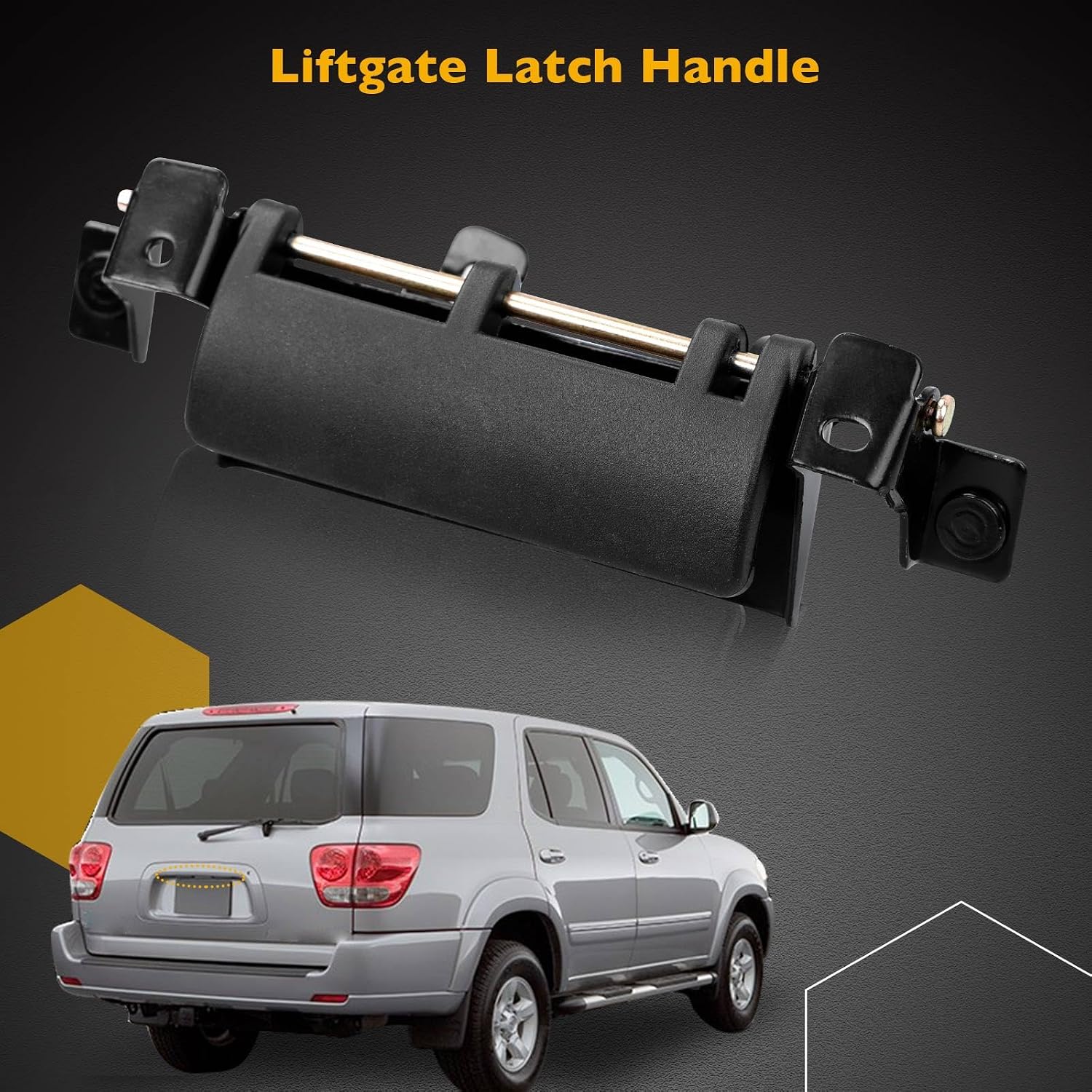 Gledewen Tailgate Handle Liftgate Latch Handle | for 1998-2003 Toyota Sienna, 2001-2007 Toyota Sequoia | Replaces# 69090-08010, 69090-0C080, 79600