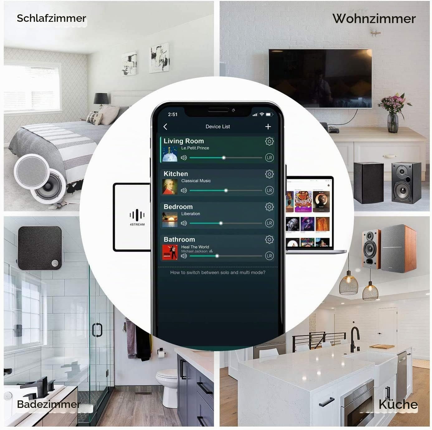 Arylic A50+ WiFi & Bluetooth Heimverstärker TPA3116 Mit 50+50W 24V DC/2.0 Stereokanal, AirPlay DLNA, Multiroom/Multizone Sync, 24bit 192 kHz HiFi Audio Streaming Integriert für Lautsprecher.