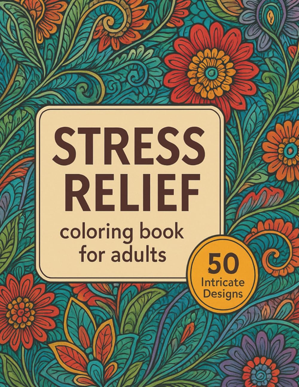 Stress Relief Coloring Book For Adults