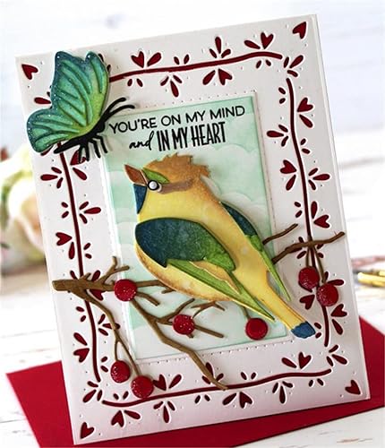 Miniatura 4 de Ammsochy Plantillas de metal, herramientas de álbumes de recortes, marco de encaje, plantilla de relieve para hacer tarjetas de papel, álbumes de