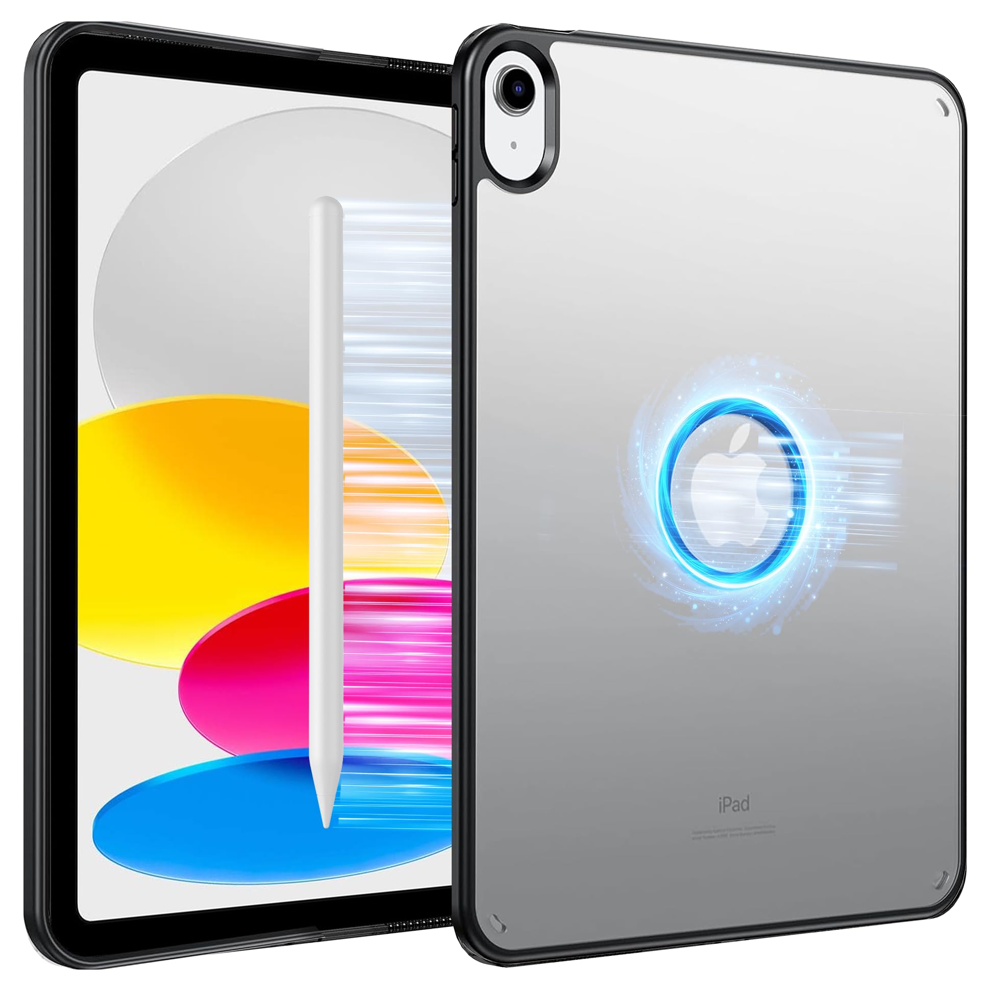 iPad Air 11インチ 用ケースクリアMagSafe対応 マグネット搭載M4/M3/M2 (2026/2025/2024) iPad Air 第5/4世代 (2022 2020) iPad Air4(2020)/Air5(2022)/Air8(2026) 10.9ケース 薄型軽量 着脱簡単 Pencil付着可能 iPad Pro 11 2018ブラック