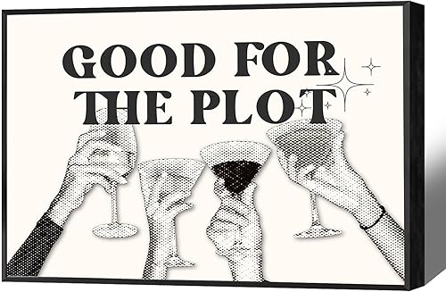 Miniatura 9 de Lienzo decorativo retro rosa para pared, póster de cóctel funky de verano, impresiones de alcohol rosa preppy, decoración estética ecléctica para