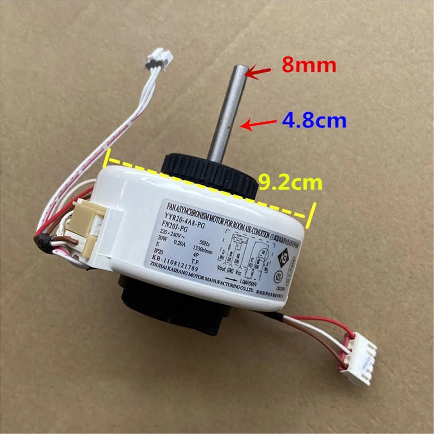 Refrigeration Rotary Storage Fan Motor ，Compatible for Gree FN20J-PG YYR20-4A8-PG 20W ， Air Conditioning Conditioning Indoor Unit PG Motor