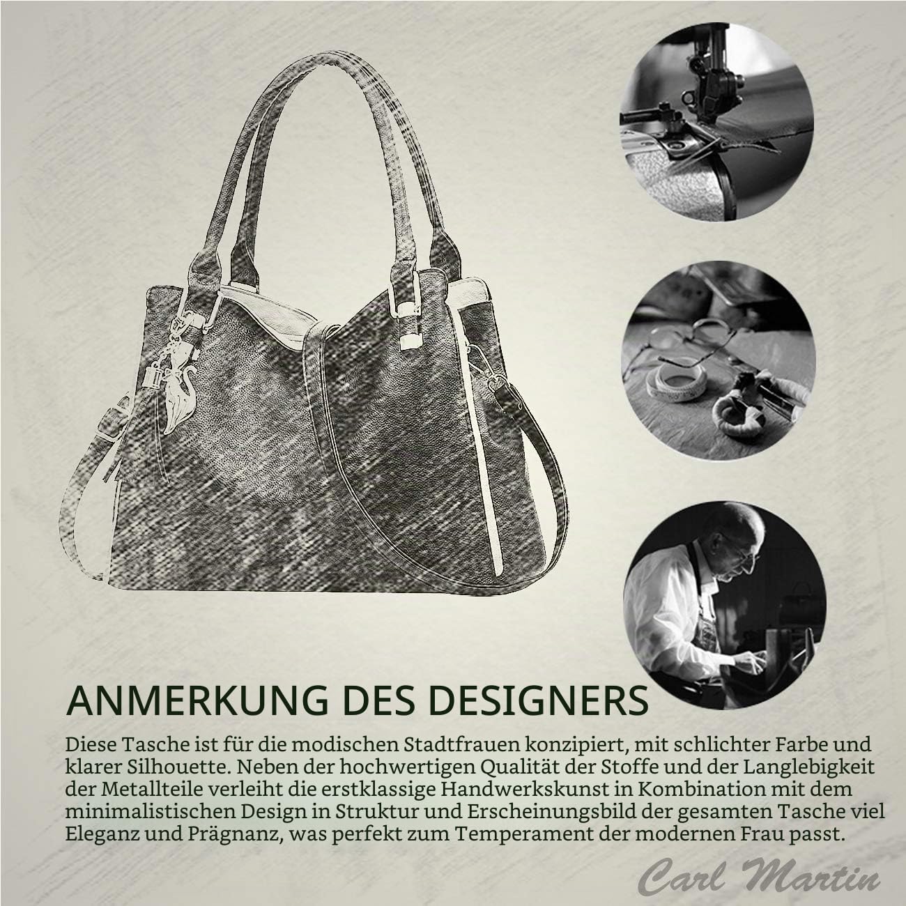 NICOLE&DORIS Damen Schultertasche Mode Handtaschen Hobos und Umhängetaschen für Frauen Groß Tragetasche