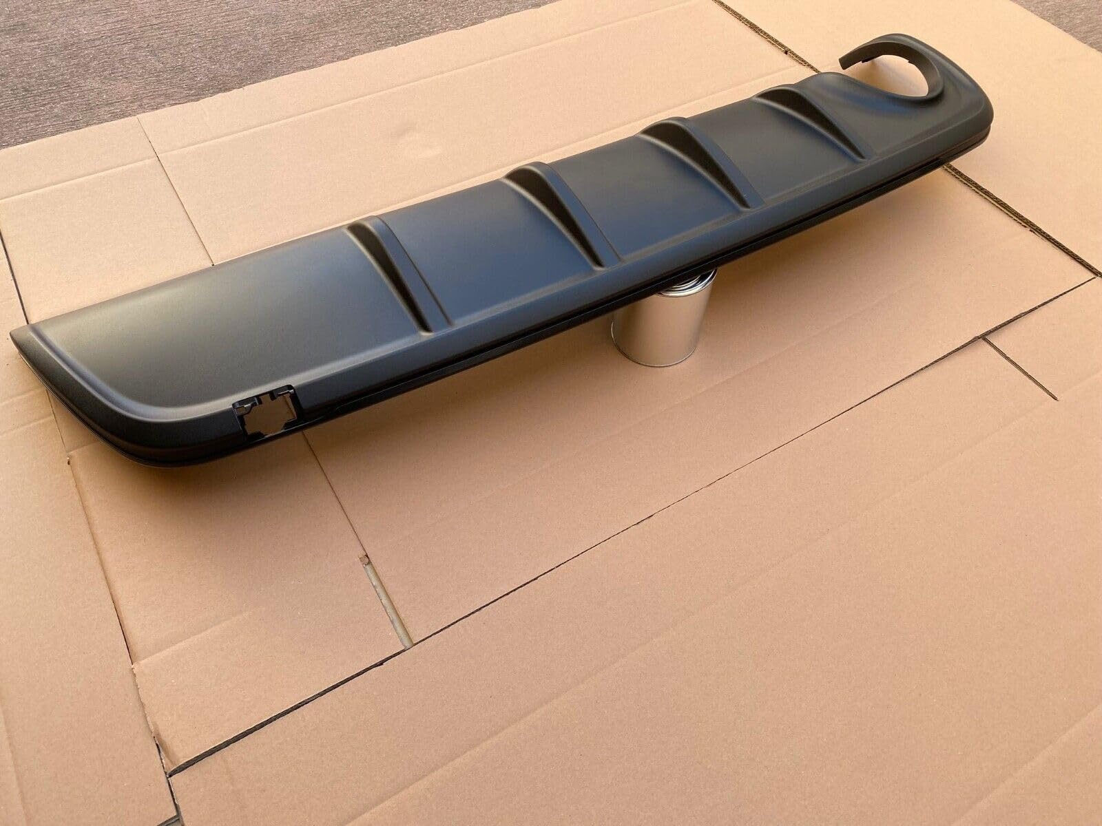 Spoiler Dam Paraurti Posteriore compatibile con Alfa Romeo Giulietta Bordo Nero Singolo Scarico