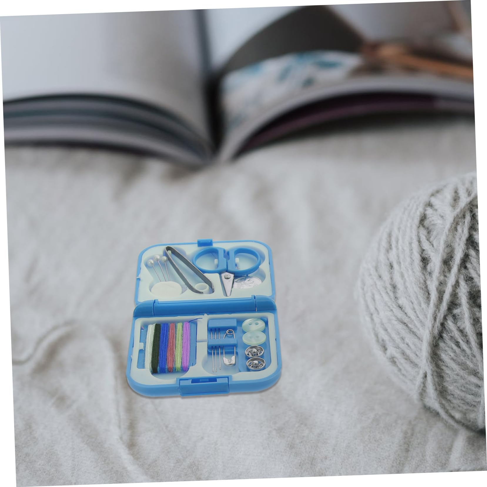 OSALADI Sewing Kit Box Set 3 Hand Sewing Tool Boxes Thread Needle Storage Perfect for Hand Quilting Bulk Needlework Storage Case