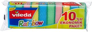 Vileda Ekonomik Bulaşık Süngeri, 10'lu Ekonomik Paket, Rainbow