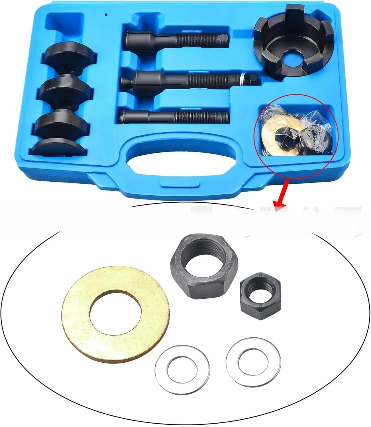 Compatible with Harley-Davidson Hydraulic Wheel Bearing Puller, Motorcycle Wheel Axle Peeling Removal Tool