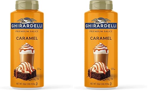 GHIRARDELLI Premium Caramel Sauce, 16 Oz (Pack of 2)