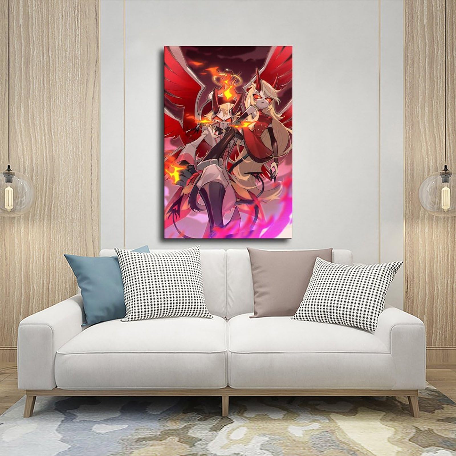 Amazon.com: Fsndpp Lucifer Hazbin Hotel - Póster de lienzo para