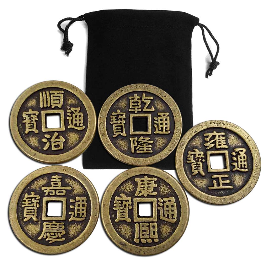Moneda de cobre de 60 mm Los emperadores de la dinastía Qing Copiar monedas de cobre antiguas monedas del desafío de la suerte del este Moneda Replica Arte Artesanía