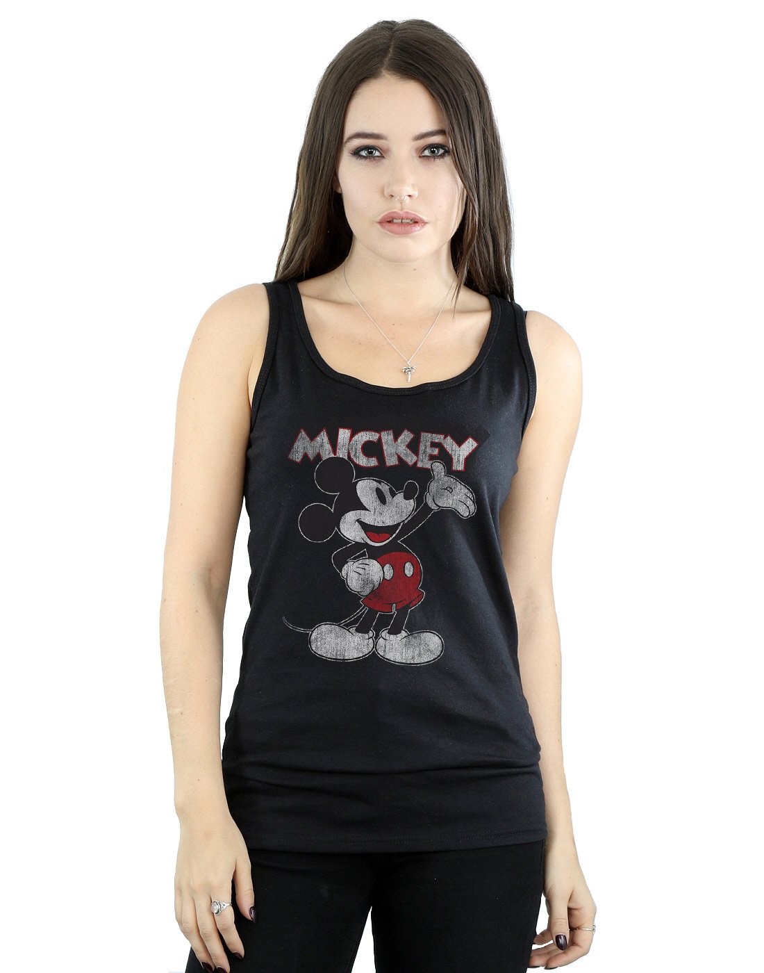 Disney Women's Black Mickey Mouse Most Famous Vest XX-Large