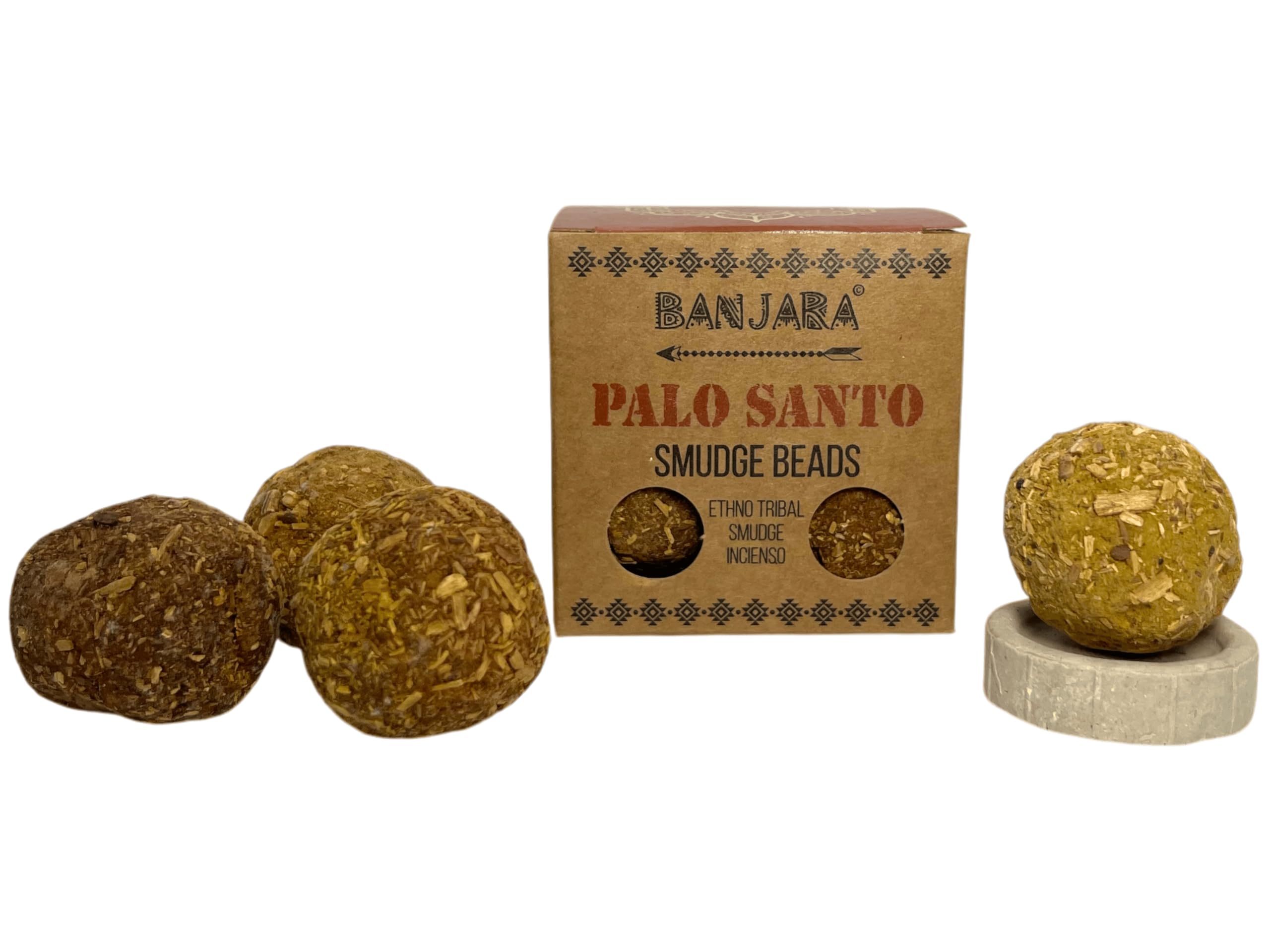 Hostenatura Palo Santo Banjara Defumation Activated Purification, Healing And Positivity Incense Bombs - 5 Bulbs With Stand