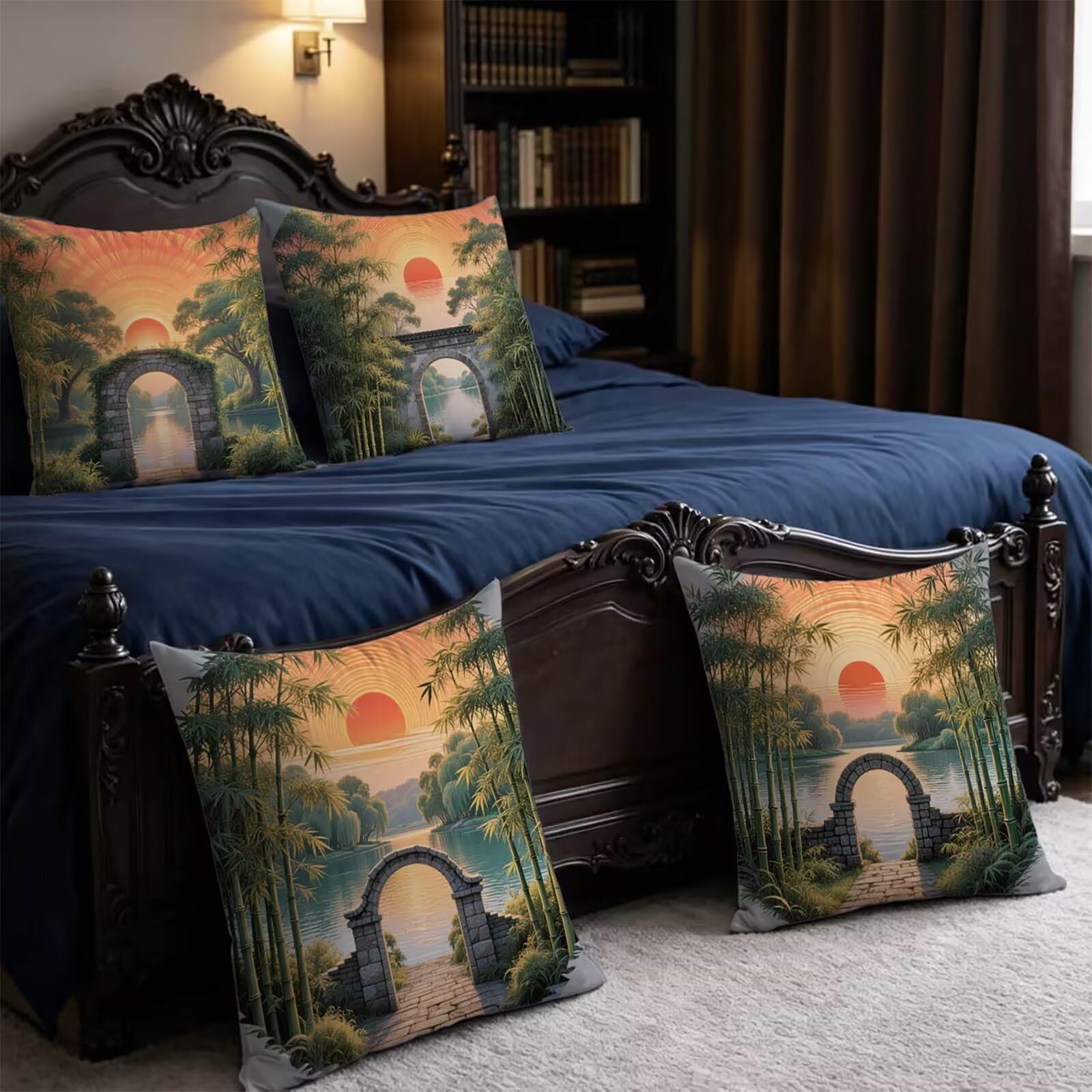 Sunset Outdoor Kissenbezug 50x50cm Wasserdicht Kopfkissenbezug THDZ-1560