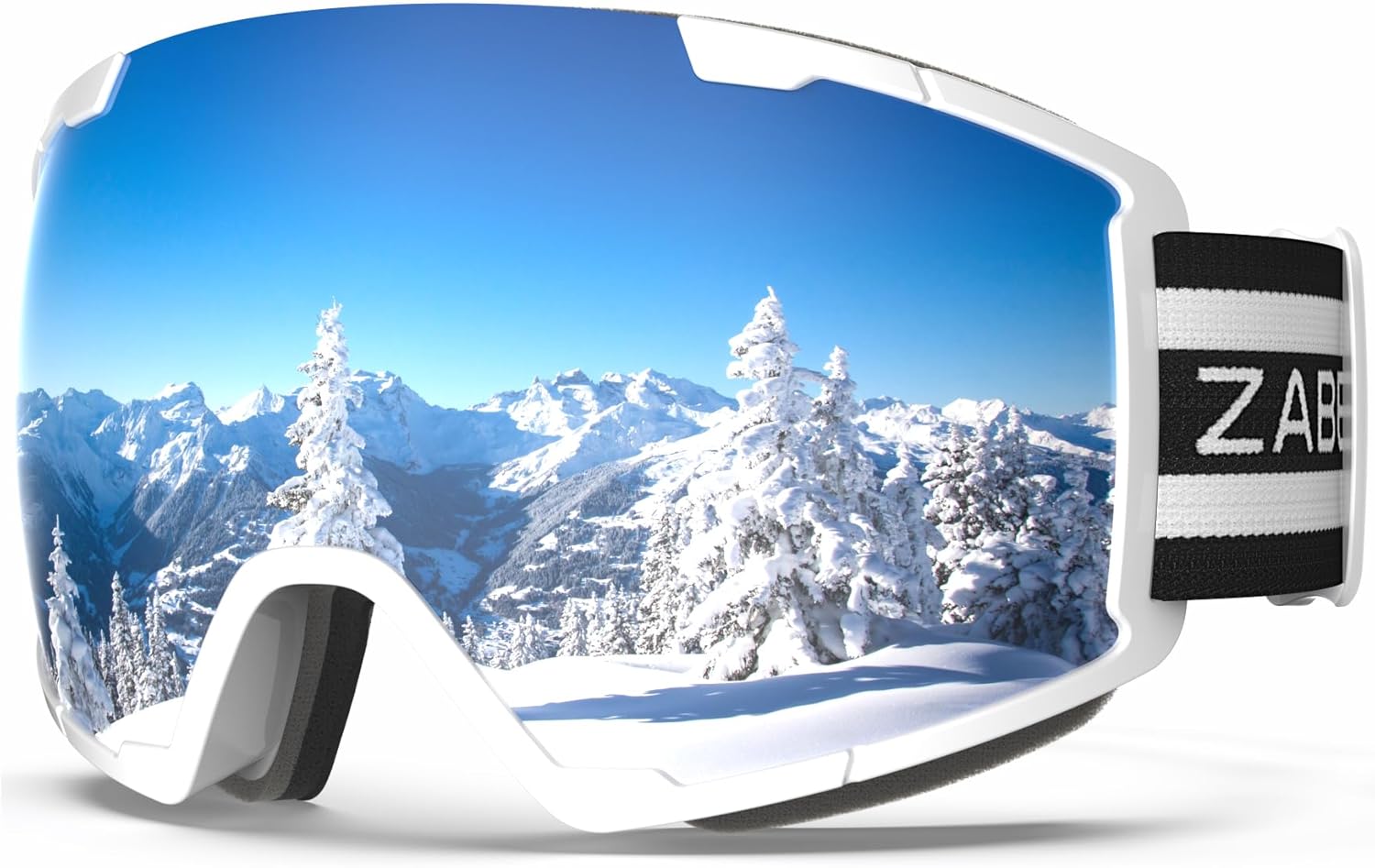 Imagine cu ochelarii de schi ZABERT