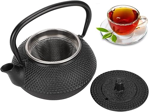 Tetera japonesa de hierro fundido Tetsubin, tetera con colador para estufa, hervidor de té seguro para hervir té de agua caliente, regalos del día
