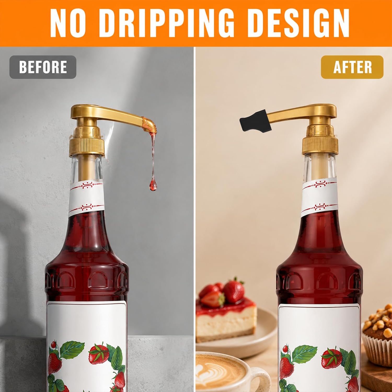 30 Pack Coffee Syrup Pump Tip Covers
