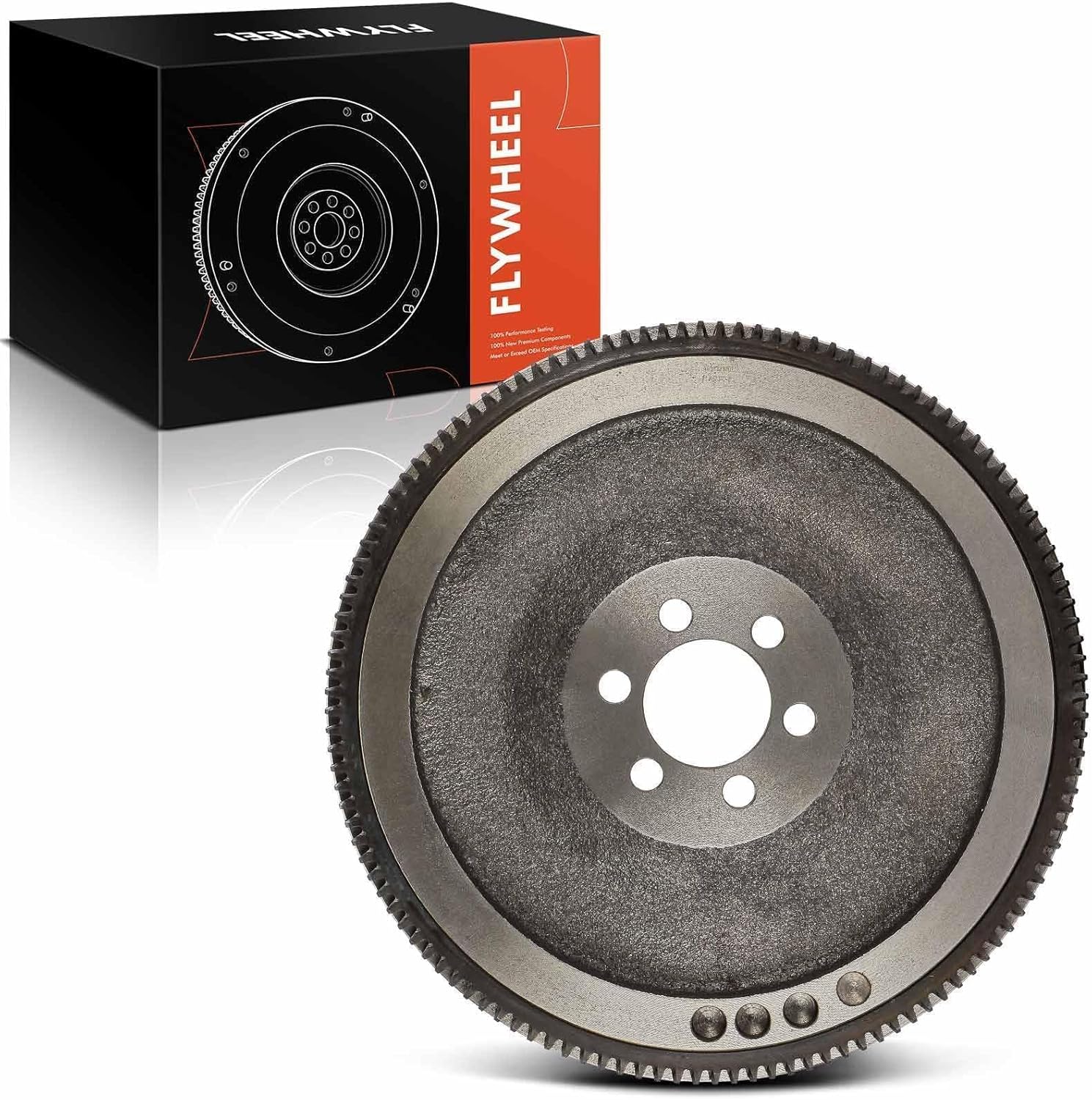 A-Premium Clutch Flywheel Compatible with Nissan Versa 2009-2022 L4 1.6L, Manual Transmission, 6 Bolt Holes, 124 Teeth, Replace# 12310-EE000