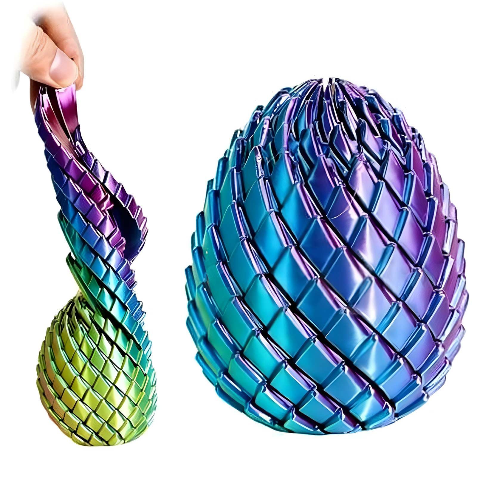 3D Printed Dragon Egg Fidget Toy, Squishy Toy, Collectible for Gamers and Office Workers, Suitable as a Birthday Gife and Home Decoration-image-4