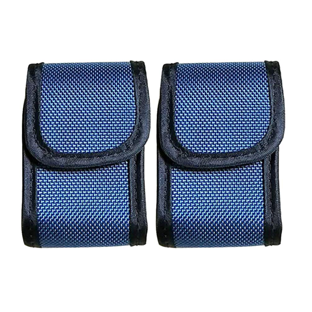 2 Pcs Fingertip Pulse Oximeter Carrying Case Portable Nylon Bag Storage Bag Carry Pouch Key Cable Organizer for Home Travel Blood Oxygen Saturation Monitor