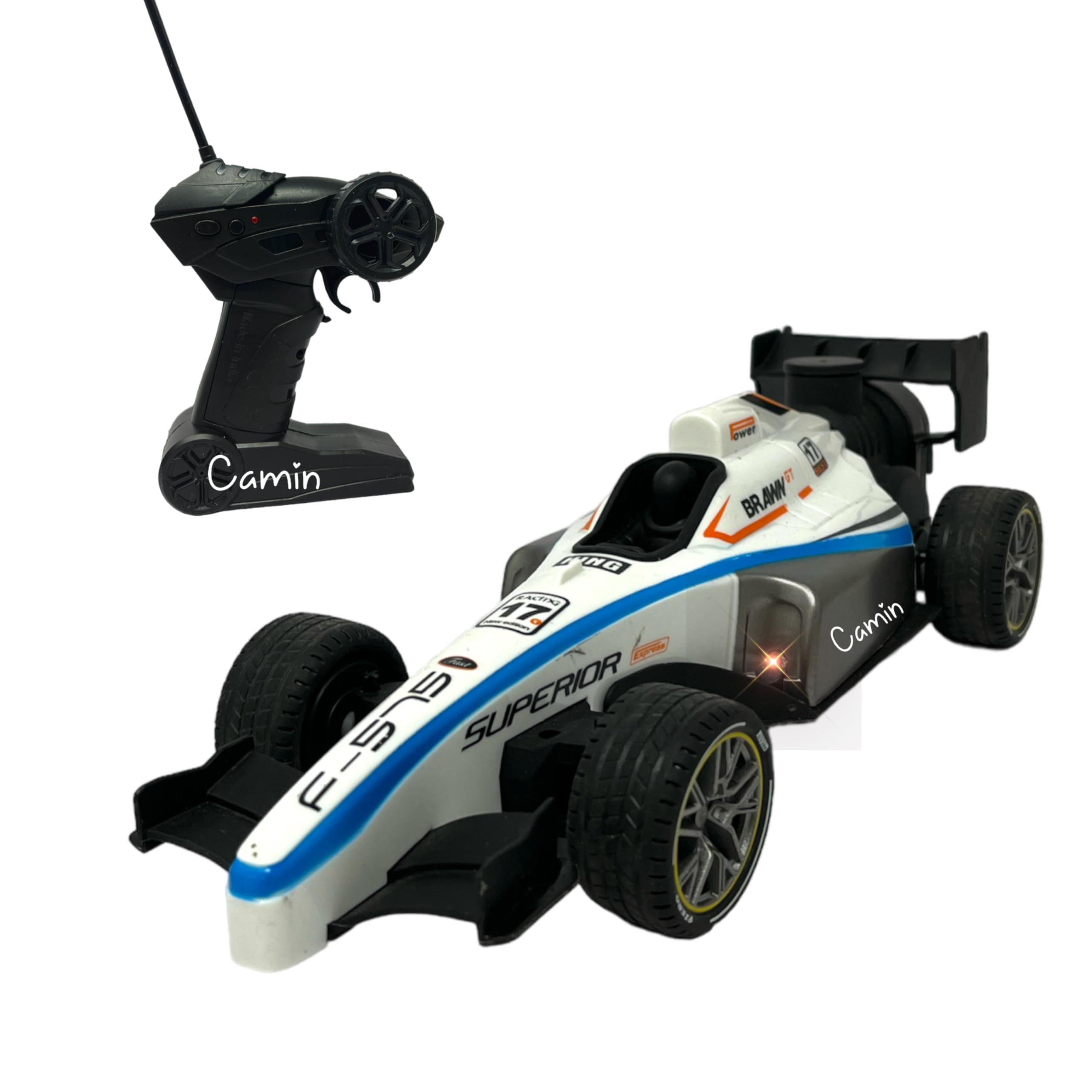 See full amazon price history chart for Camin High Speed RC Car, 2WD, 1:14 Scale, Formula Car Toy for Boys 5+ Years, Rechargeable, Lights & Smoke Spray with Joystick Remote Control Car, White Camin High Speed RC Car, 2WD, 1:14 Scale, Formula Car Toy for Boys 5+ Years, Rechargeable, Lights & Smoke Spray with Joystick Remote Control Car, White (B0D61FC82R) Amazon Price History, Amazon Price Tracker