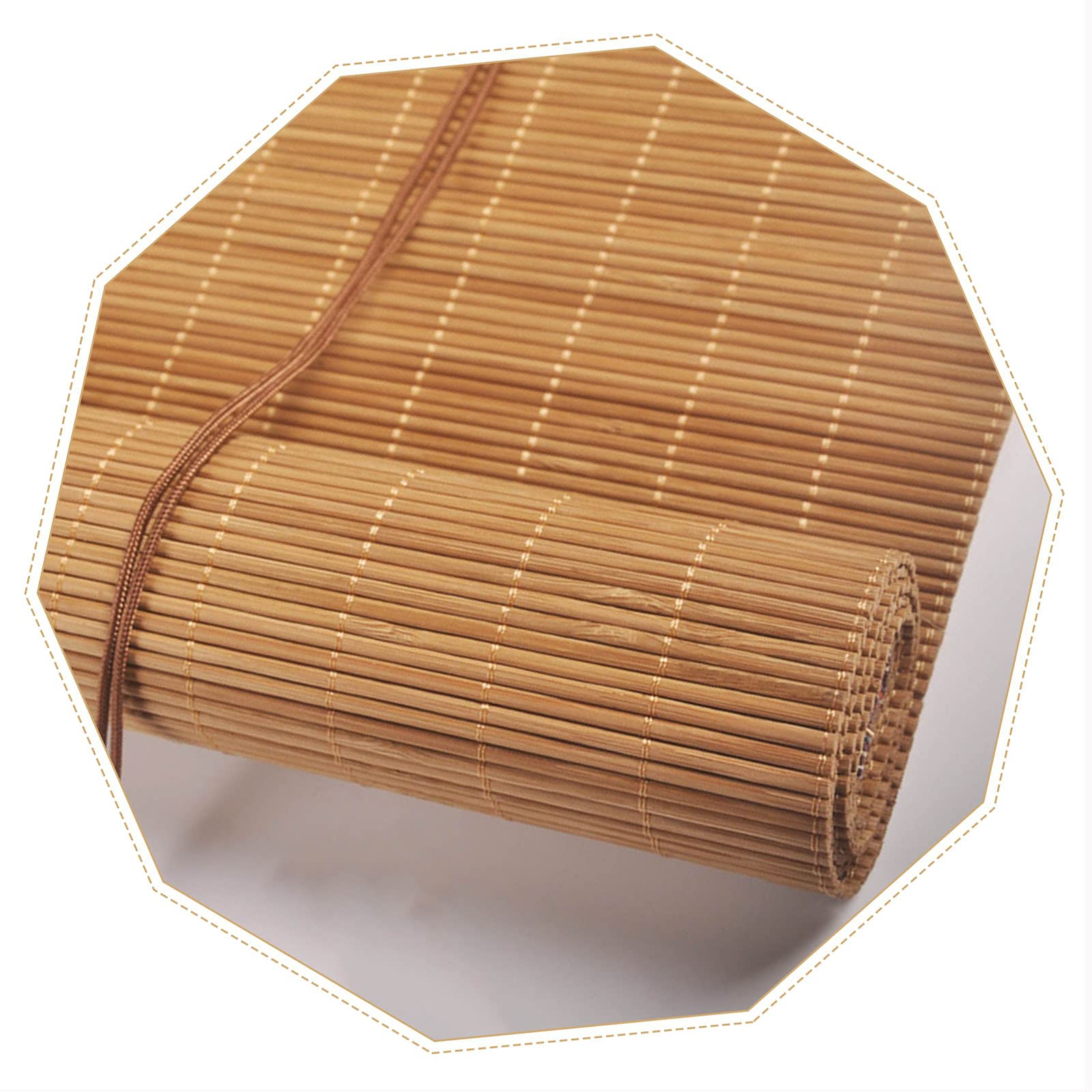 Jolan W×H Sun-Shading Bamboo Blinds,60Cm 80Cm 100Cm 135Cm 145Cm Wide Bamboo Roller Shades,Roll Up Curtain With Lifters,Roman Blinds,For Indoor Outdoor,-60X180cm/23.5X71in