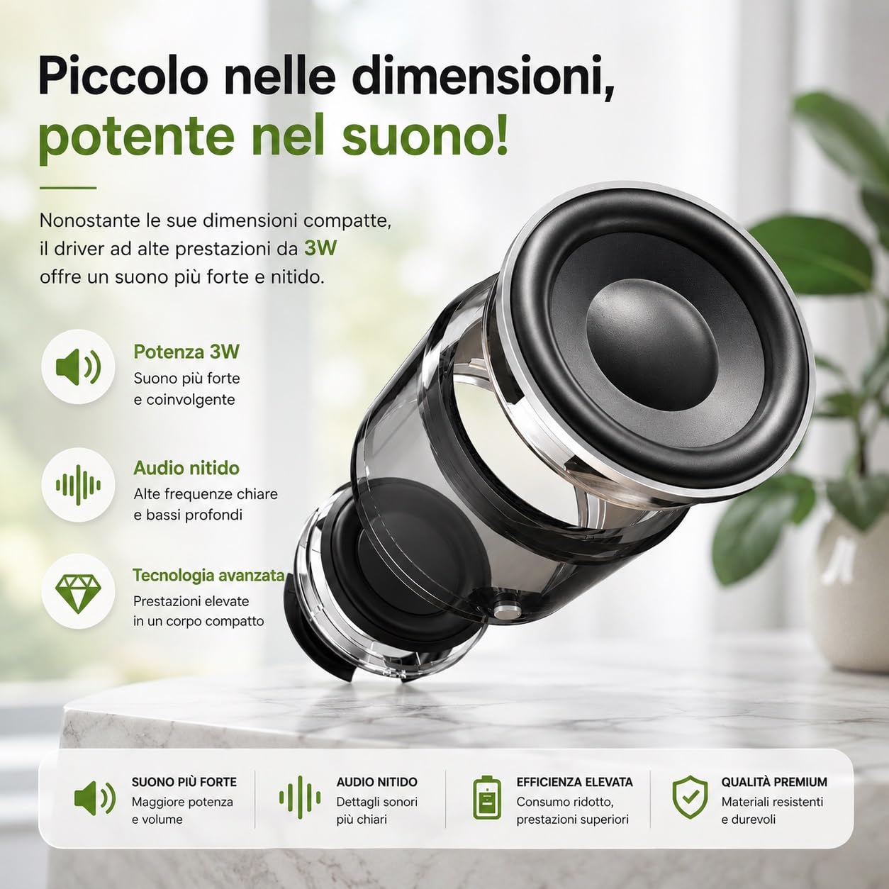 Cassa Bluetooth Portatile Potente 30W,Mini Altoparlante Bluetooth 5.4,IPX7 Impermeabile,bassi stereo HiFi HD,6-24 ore di riproduzione, Accoppiamento TWS,Speaker da Esterno Casa, Ciclismo, Esterno