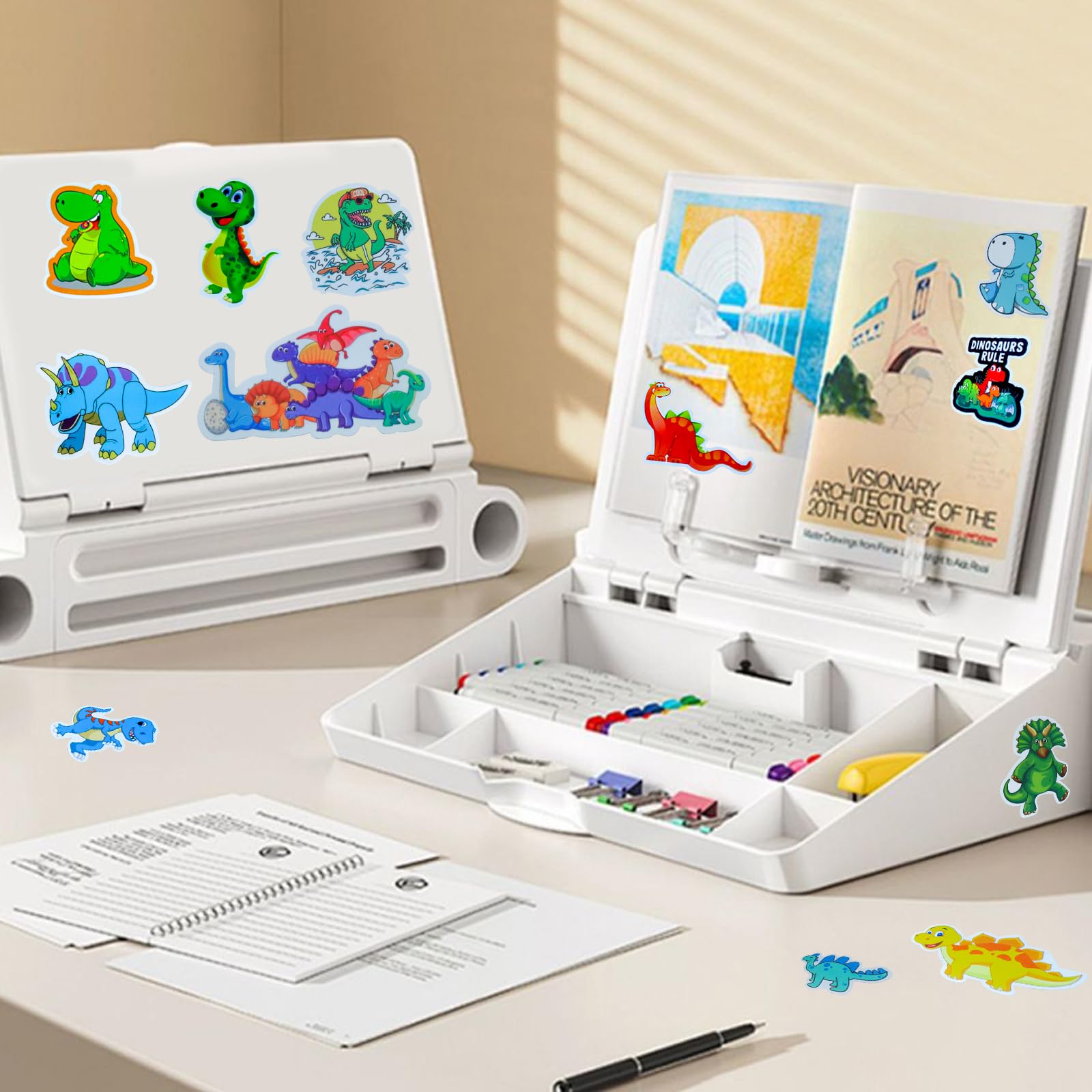 200 Pcs Dinosaur Stickers For Kids | Waterproof Vinyl Sticker Pack For Water Bottles & Laptops