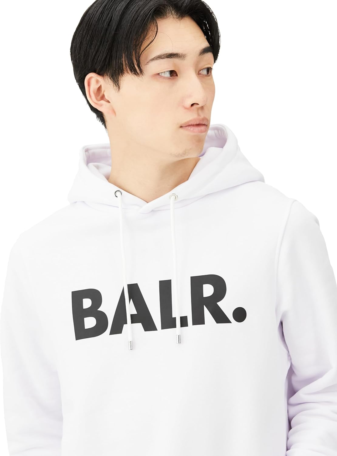 BALR.パーカー白Ｍサイズ　B1261.1017 BALR. ボーラー スウェットBrand Straight Hoodie プルオーバー