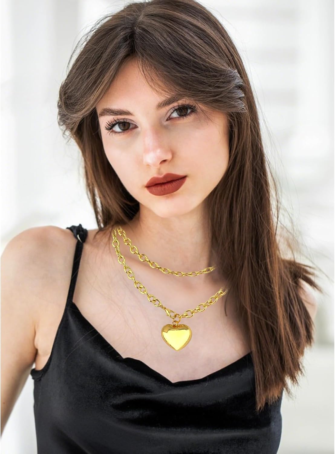 AMCAMI gold heart necklace type - Image 7