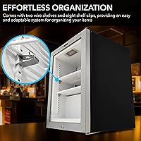 Vista 2 de Whynter CDF-177SB Countertop Reach-In 1.8 cu ft Display Glass Door Freezer, White